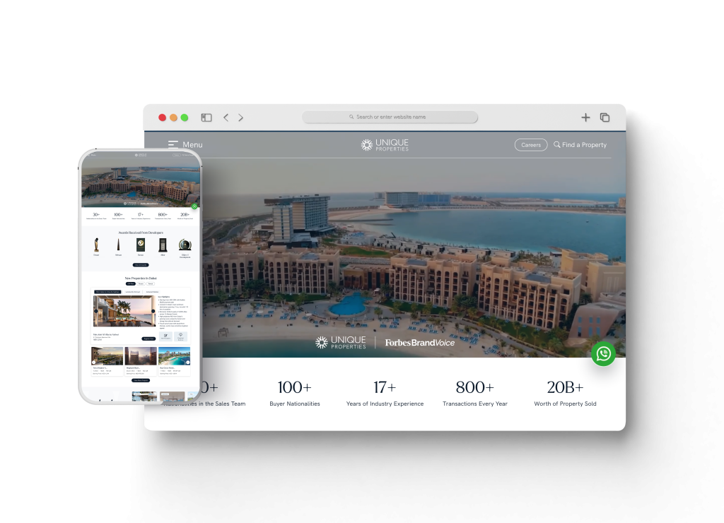 قيمة تك – قائمة أفضل 5 شركات تصميم المواقع الالكترونية في القاهرة Unique Properties احد اعمال قيمة تك تعبيرية عن شركات تصميم المواقع الالكترونية
