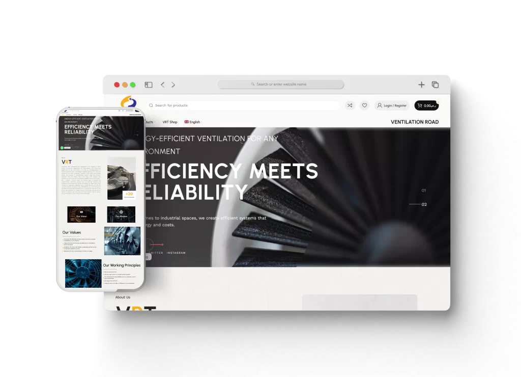 قيمة تك – أفضل شركة برمجة وتطوير مصرية لتطوير أعمالك في 2026 Ventilation Road احد اعمال قيمة تك تعبيرية عن