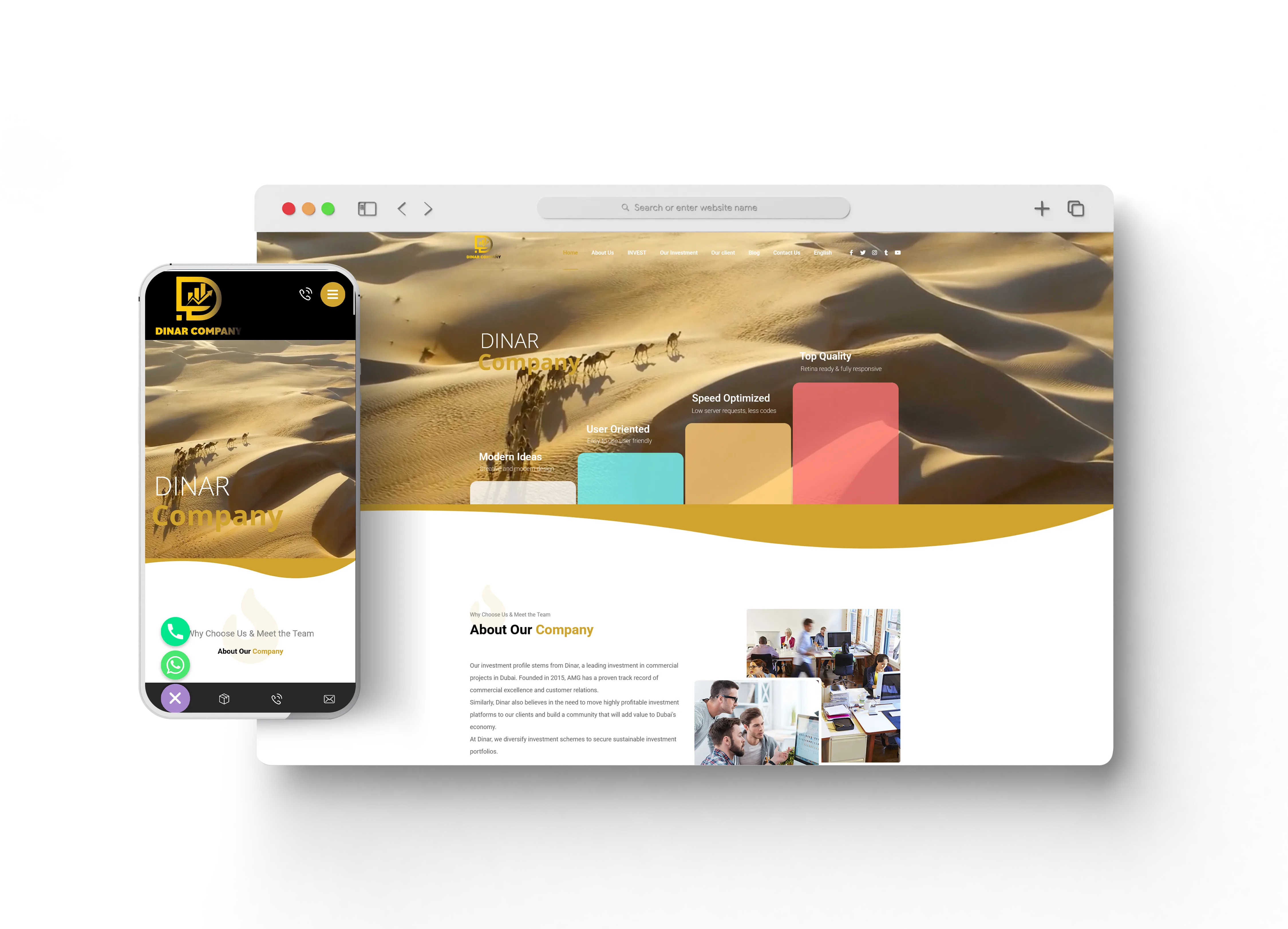 قيمة تك – تصميم موقع مكتب محاماة في 8 خطوات يعكس هويتك القانونية Dinar أحد أعمال قيمة تك، تعبيرية عن تصميم موقع مكتب محاماة