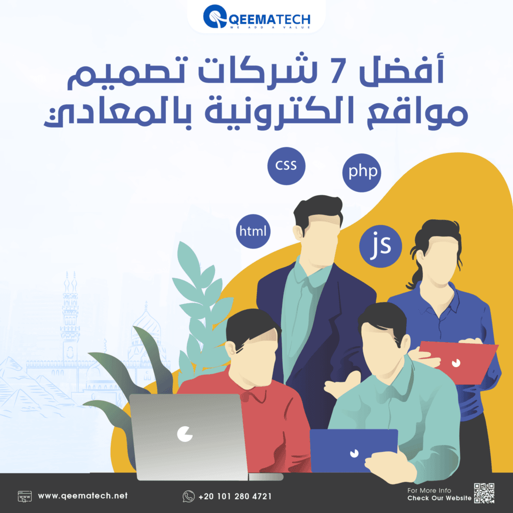 أفضل 7 شركات تصميم مواقع الكترونية بالمعادي