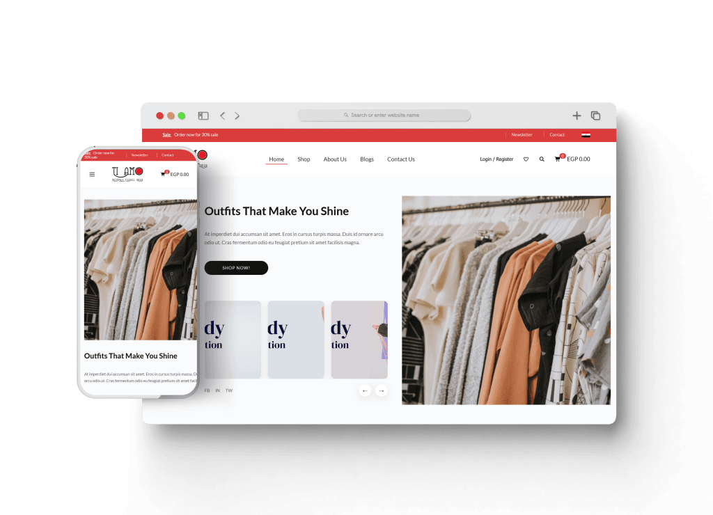 موقع Tiamo تعبيرية عن افضل شركة تصميم مواقع انترنت