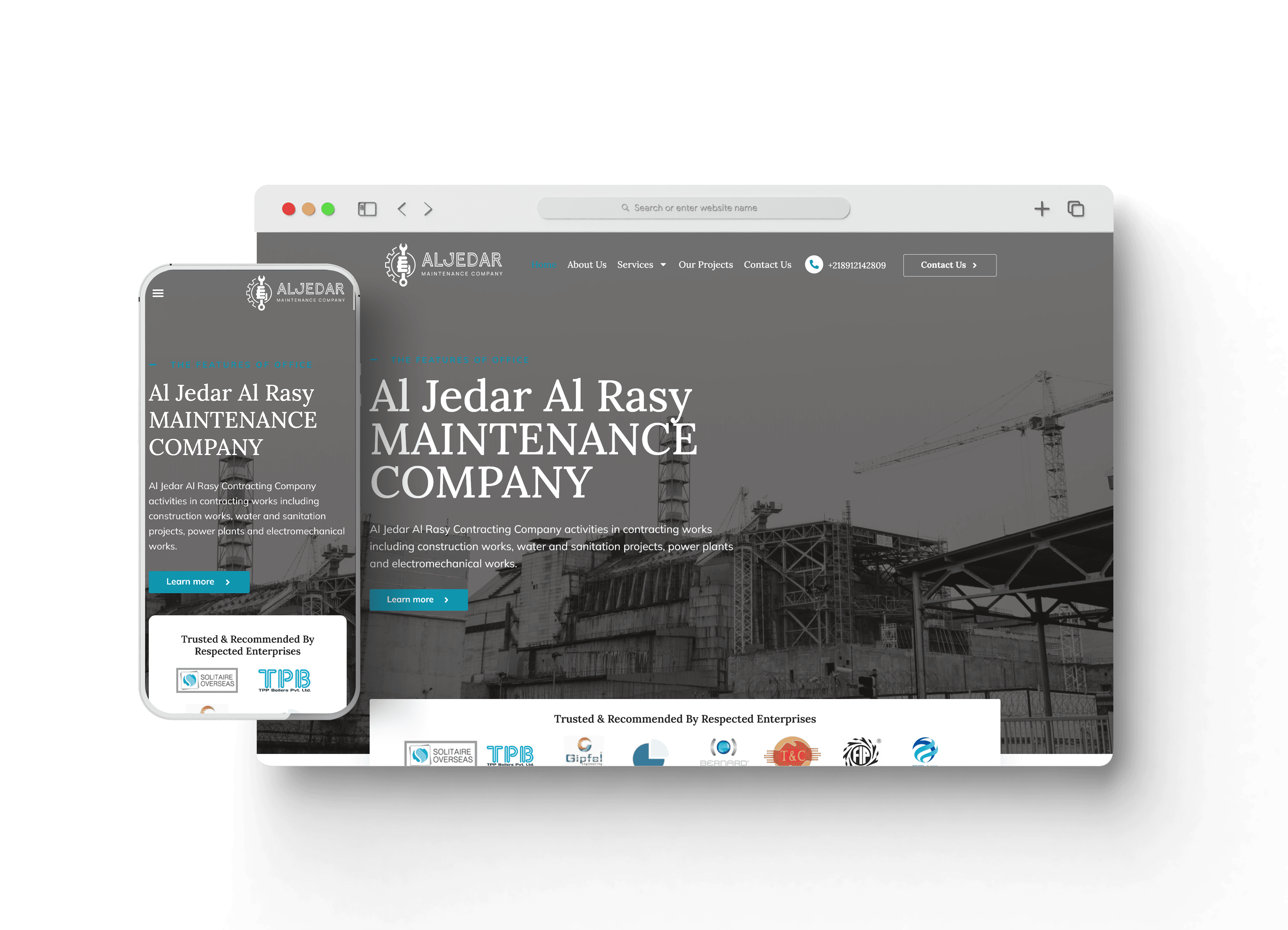 موقع الجدار الراسي أحد أعمال قيمة تك
