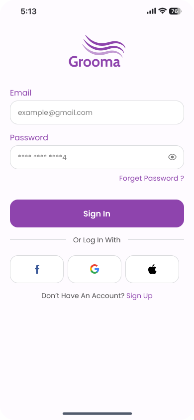 تطبيق Grooma