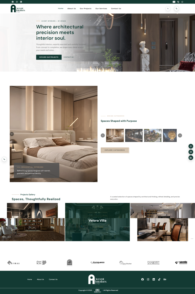 Accent interiors design