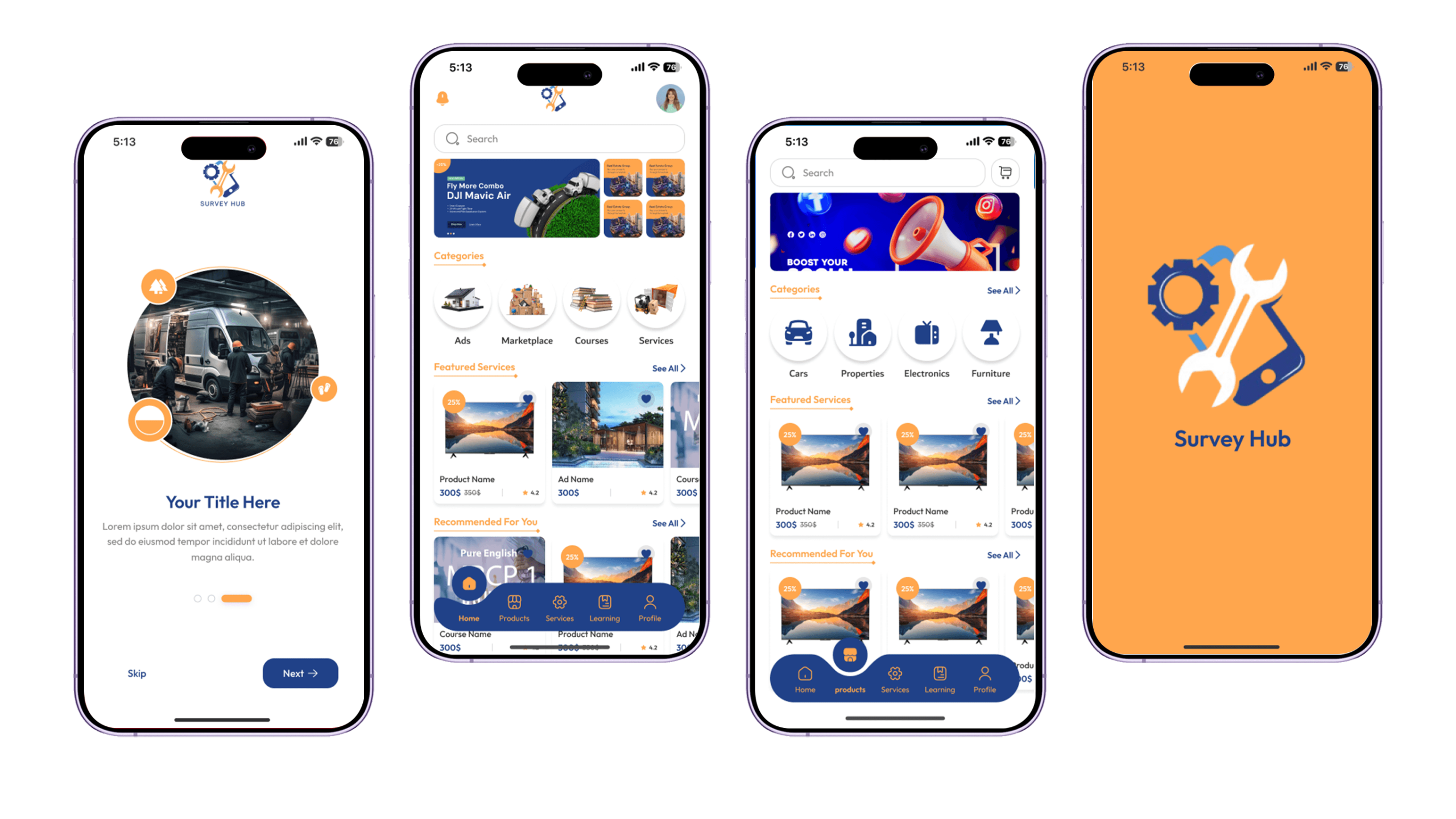 تطبيق SurveyHub