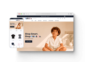 متجر Kids & Co أحد أعمال قيمة تك، تعبيرية عن انشاء متجر شوبيفاي